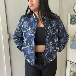 BB Dakota Floral Embroidered Bomber Jacket
